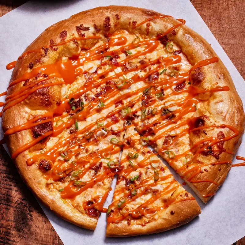 Frank's RedHot Chicken Bacon Ranch Pizza