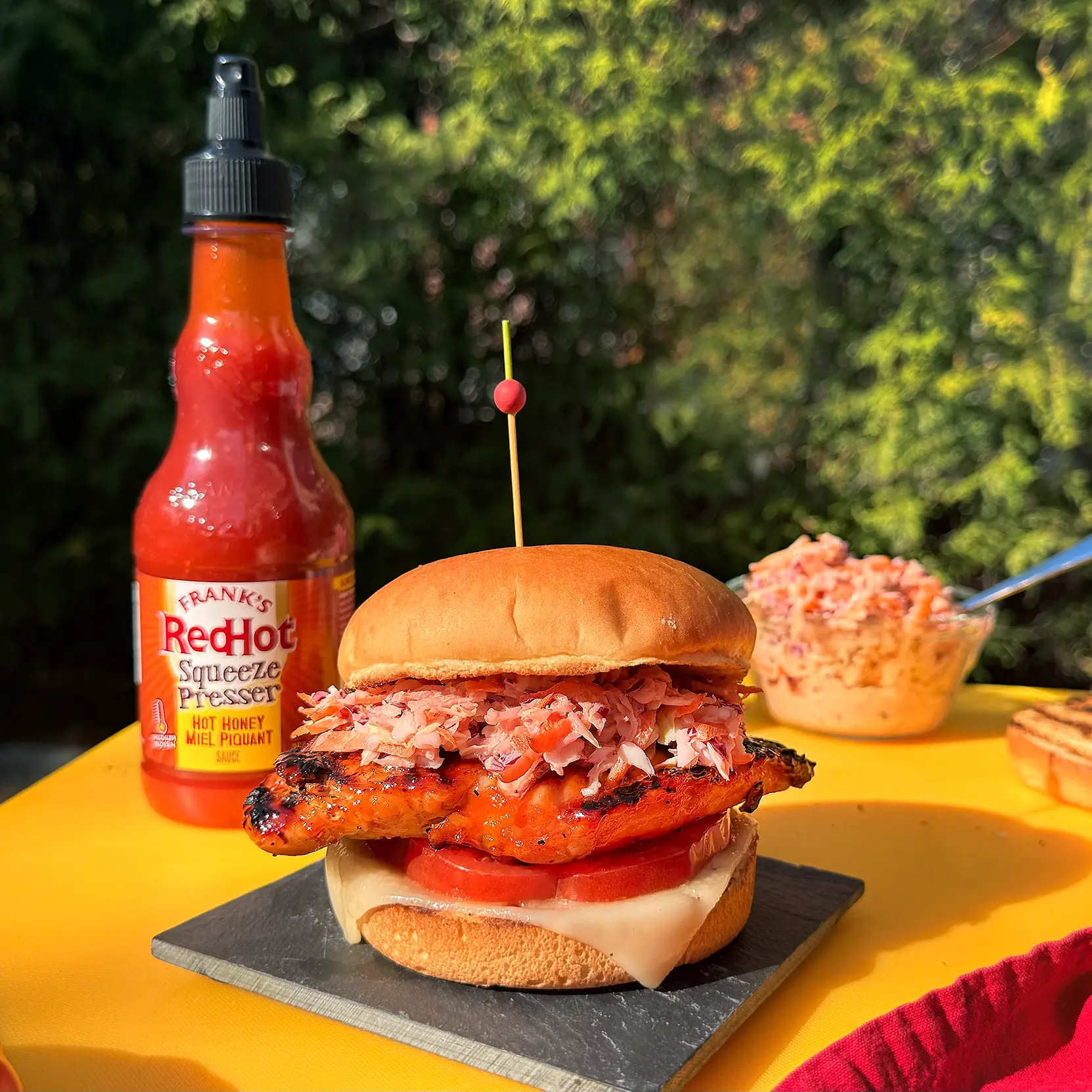 hot honey chicken sandwich